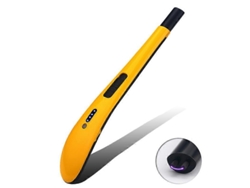 Rebe-encendedor Eléctrico De Arco Usb Recargable Sin Llama Para Velas Cocina Barbacoa Camping Hogar Naranja
