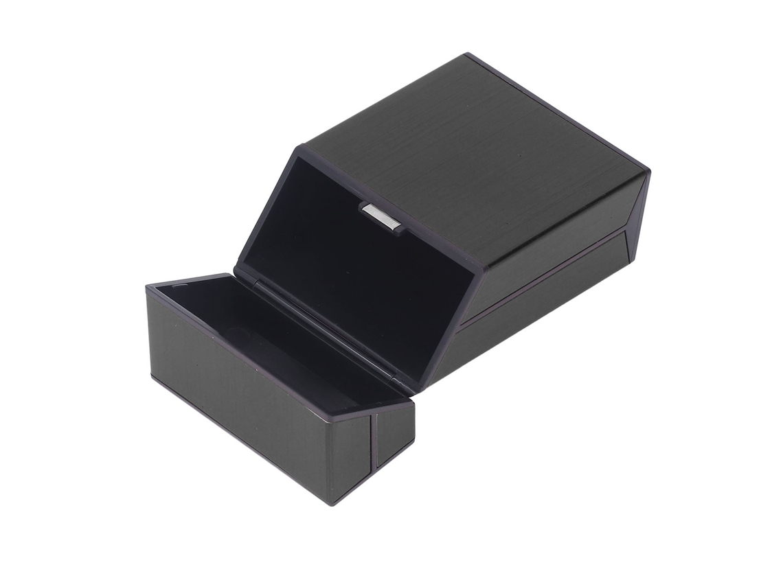 Estuche Magnético Para Cigarrillos Con Capacidad Para 20 Unidades, Portátil, De Aleación De Aluminio, Para Hombres Y Mujeres, Color Negro.