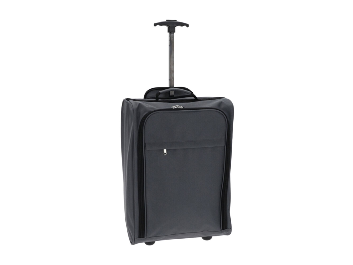 Well Home Trolley Poliéster 30l Gris Con Cierre De Cremallera