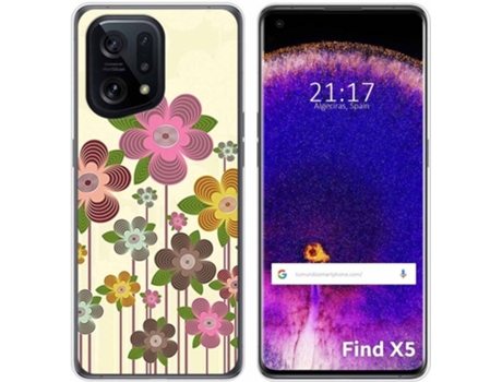 Carcasa para Oppo Find X5 5G TUMUNDOSMARTPHONE Dibujos Primavera En Flor Multicolor