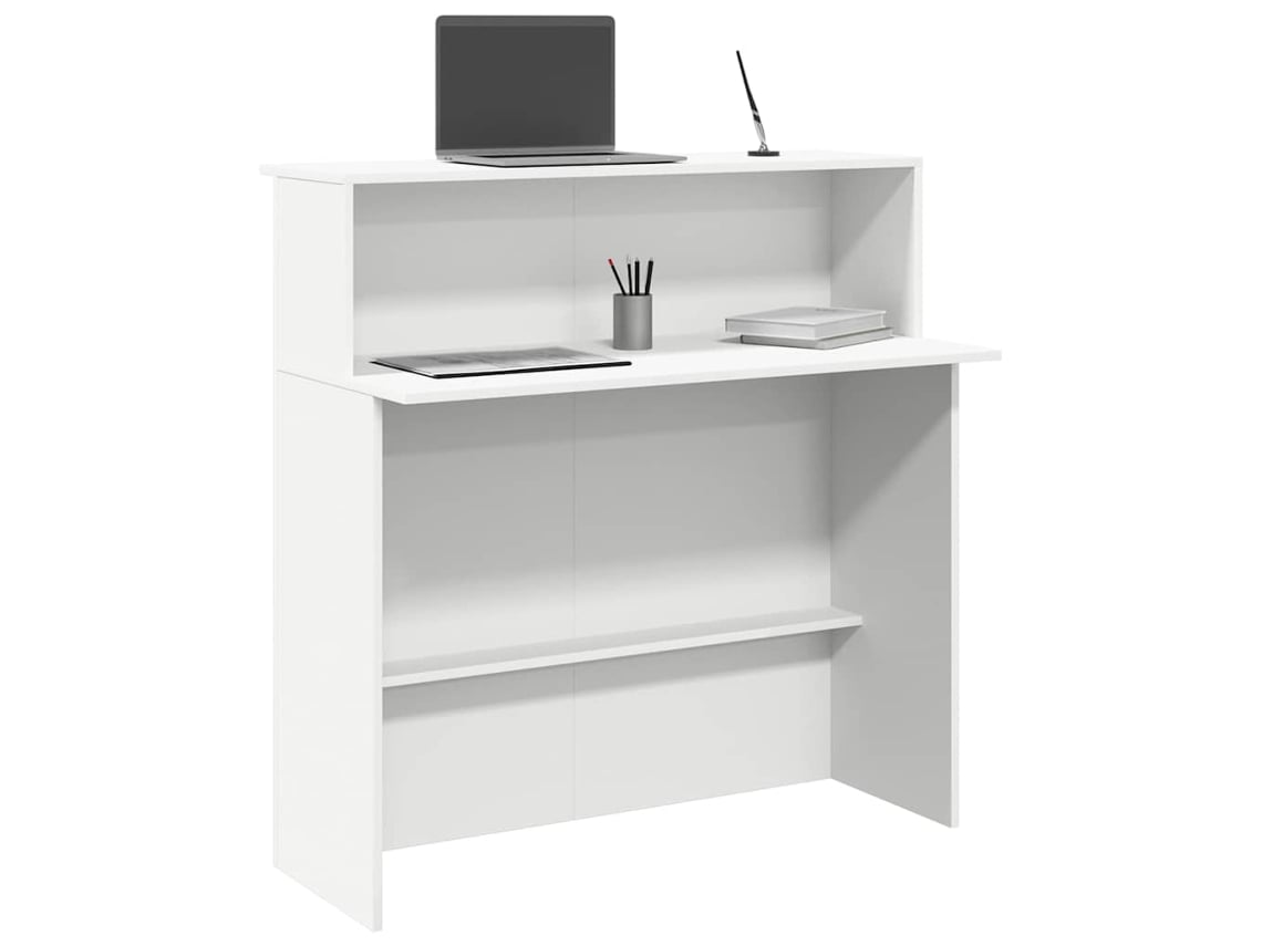 Mostrador De Recepción VIDAXL Blanco Madera contrachapada (100x50x103,5 cm)