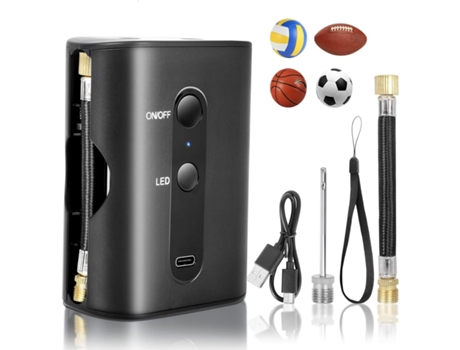 Smart Air Pump Portable Fast Ball Inflation Automatic Electric Fast Ball Pump 2 Needle and 1 Nozzle VENISYMLIS