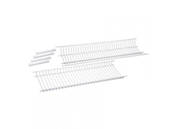 Escurreplatos + escurrevasos blanco 85 cm conjunto