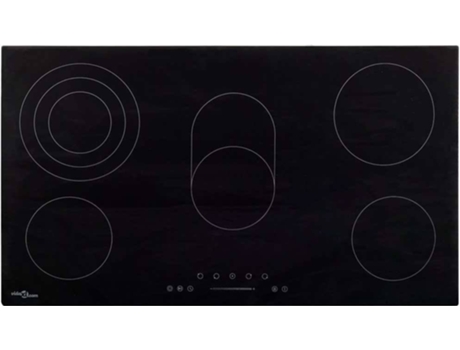 vidaXL Vitrocerámica con 5 quemadores control táctil 77 cm 8500 W