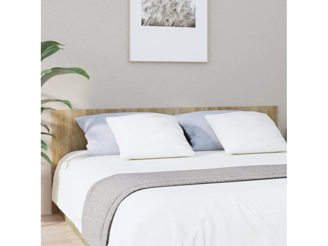 Cabecero De Cama Madera Contrachapada Sonoma 200x1,5x80 Cm