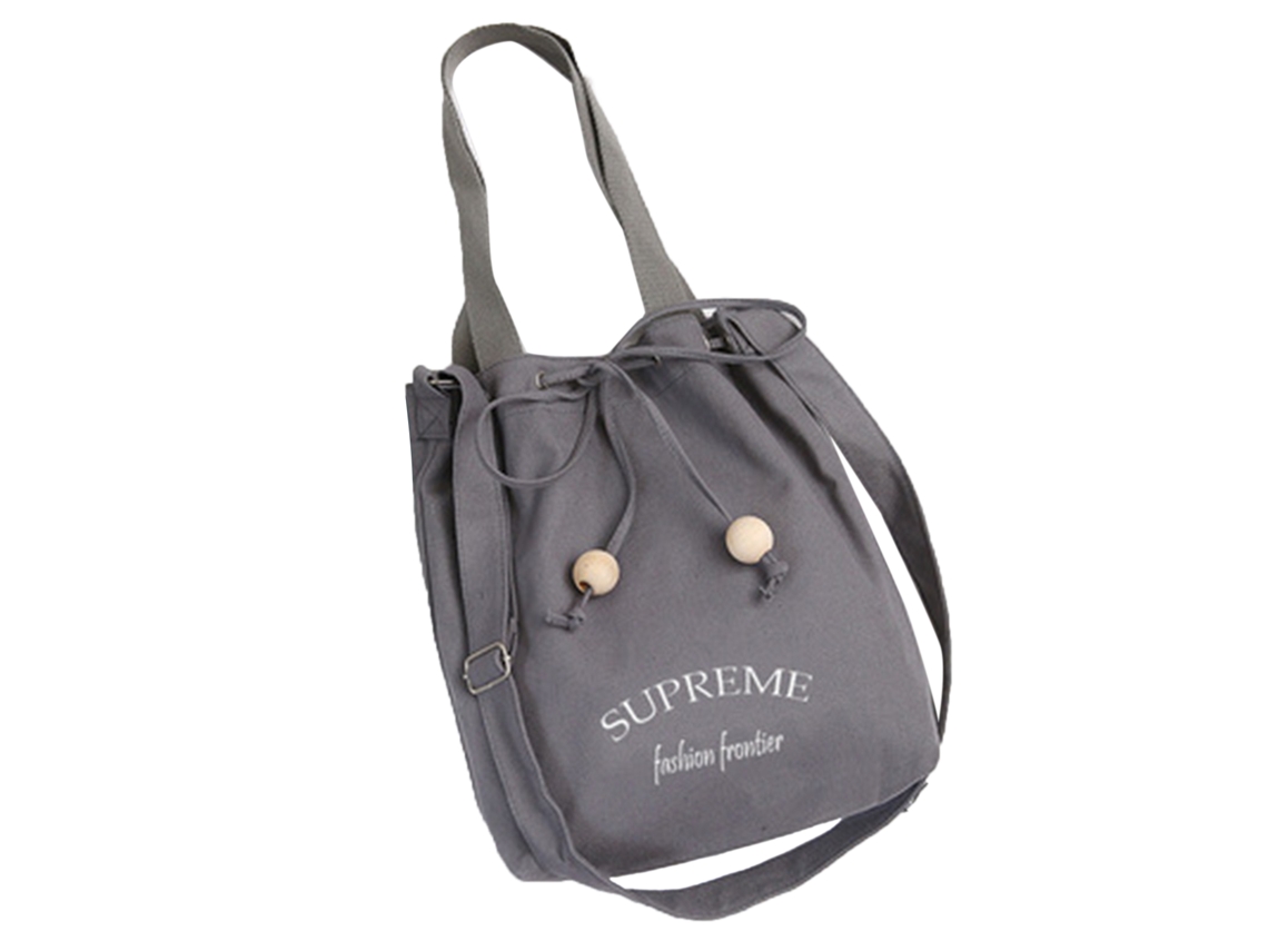 Bolso Tote De Lona De Estilo Informal Con Correa Ajustable, Gran Capacidad Para El Trabajo Y Las Compras.