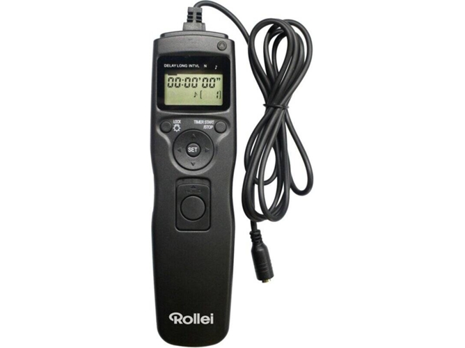 Rollei Cable De liberación remota nikon lcd retroiluminado lectura y usar negro disparador