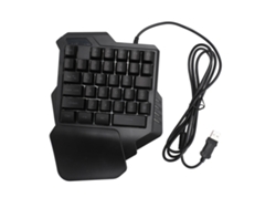 Teclado Gamer De Uma Mão 35 Teclas Rgb 7 Cores Ergonomico Com Apoio De Punho Portátil Mini Para Pc