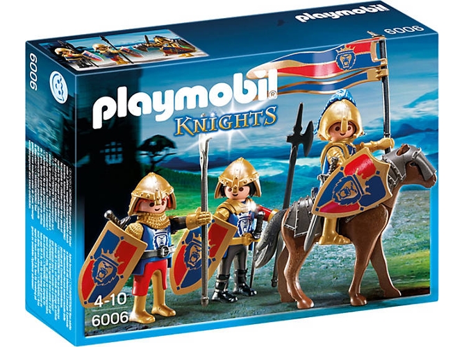 PLAYMOBIL Knights: Caballeros del León Real (Edad Mínima: 4)