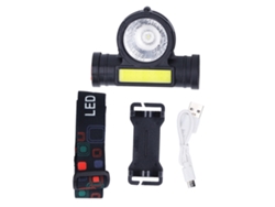 2026-linterna Frontal Led De Dos Fuentes De Luz Cob Recargable Ultra Brillante Para Camping Al Aire Libre Y Pesca Nocturna