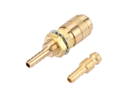 Adaptador De Conector Rápido M10 Para Agua/gas Para Antorcha De Soldadura Tig, Acero Chapado En Oro.