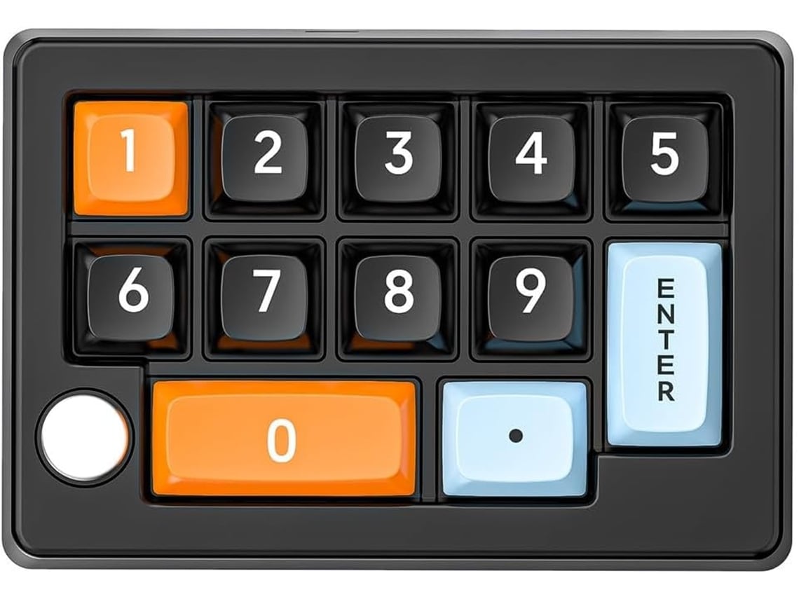 Teclado Para Juegos Rgb De Tres Botones Con Definición De Macros - Botones De Hardware Negros