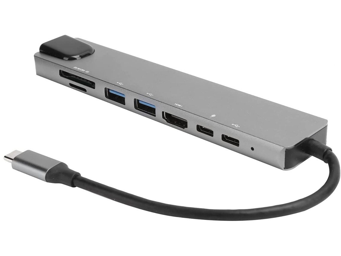 Estación de Acoplamento 8 en 1 Tipo C CHRONUS HDMI1209-Y15 Blanco