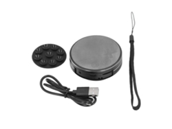 Yunzii - Minialtavoz portátil de conducción ósea, resistente al agua, estéreo, reproductor de música para el hogar y viajes al aire libre, color negro