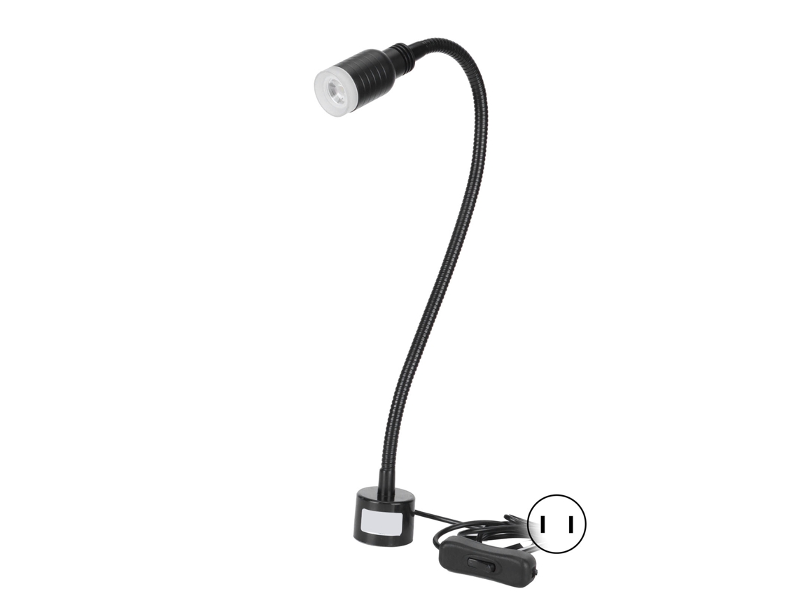 Yncm2026-luz De Trabajo Led Ajustable Universal Para Herramientas De Máquina 5w Con Base Magnética 110‑220v Plug Ee.uu.