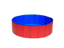 Piscina Plegable Portátil para Perros y Niños PVC Grueso Color Rojo