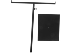Toallero ajustable de acero inoxidable en color negro, estable y extensible, ideal para baño y cocina, Slowmoose