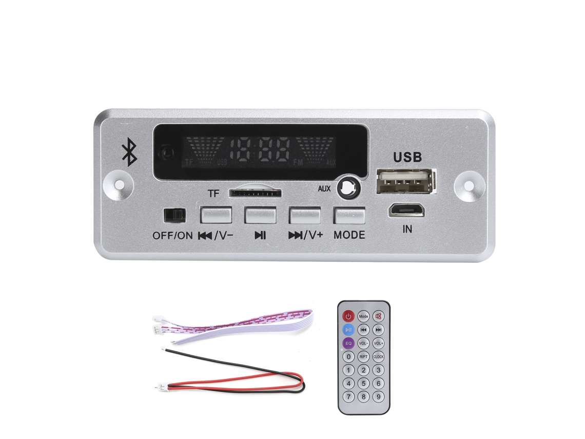 Placa decodificadora universal Wav Mali con Bluetooth, control por aplicación y compatibilidad con reproducción por carpeta.