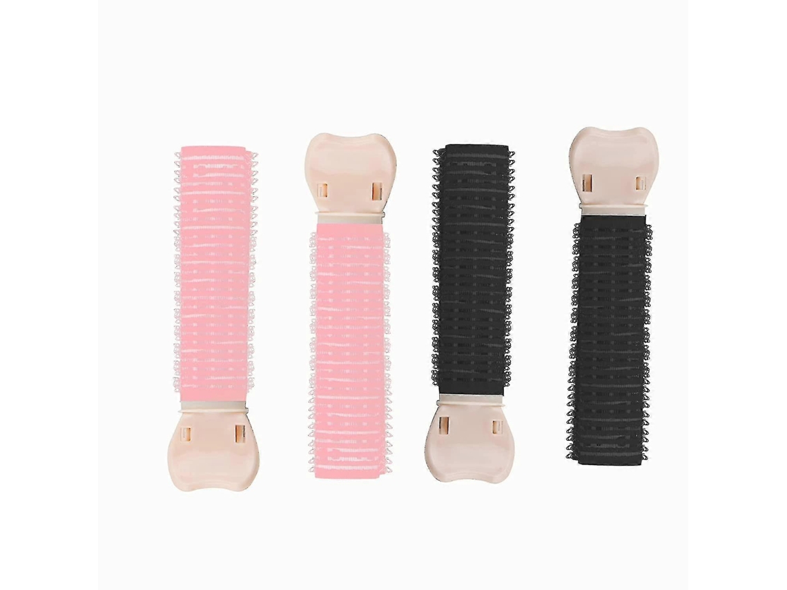Juego de 4 rulos rizados con pinzas para dar volumen en las raíces, para hombres y mujeres.