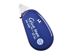 Dispensador de cinta adhesiva de doble cara GOKOCO para manualidades, scrapbooking y creación de tarjetas (azul)
