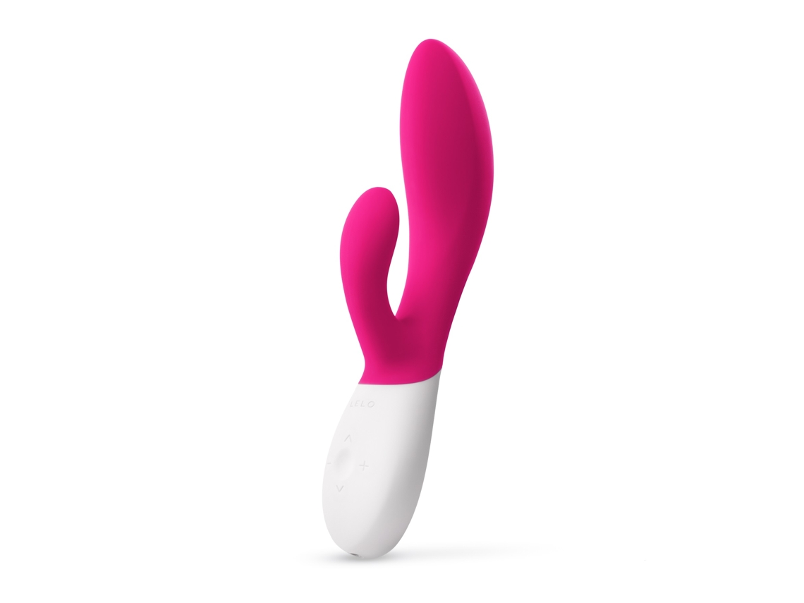 Vibrador 'Rabbit' LELO Ina Wave 2 Cerise para Mujer (Tecnología Wavemotion - 12 Ajustes de Vibración)