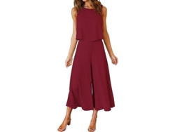 2026-conjunto De 2 Piezas De Verano Para Mujer Roylamp: Blusa Básica De Cuello Redondo Y Pantalones Amplios Crop