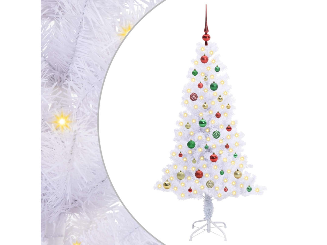 Árbol de Navidad artificial Vidaxl, PVC blanco (150 cm)