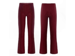 Pantalones Elásticos Casuales Largos Para Niñas Baile Jazz Negro 9-10 Años Piel Roja 9-10 Años Rojo Vino