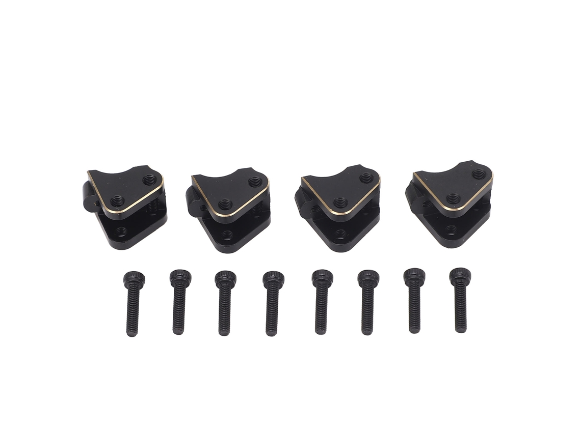 Soporte De Varillaje De Seguimiento Rc De Latón Con Revestimiento Negro Para Scx10 Ii Ar44. Aumenta El Peso Del Eje Delantero Y Trasero. 4 Piezas.
