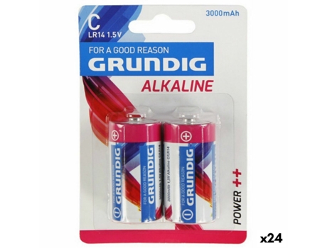 Pilas Alcalinas LR14 Grundig Tipo C (24 Unidades)