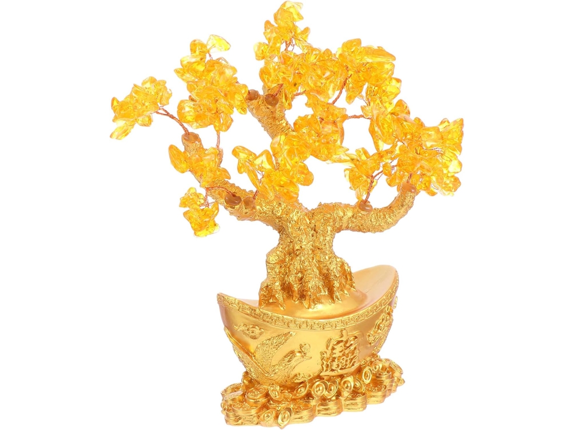 Árbol ornamental con forma de vaca lechera para decoración de mesa según el Feng Shui - Árbol de la fortuna