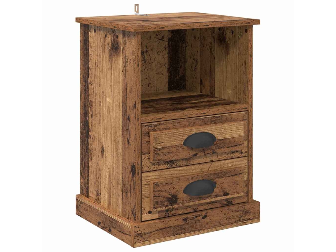 Maison Exclusive - Armario De Noche Con Cajón Madera Vieja 36 X 43 X 60 Cm