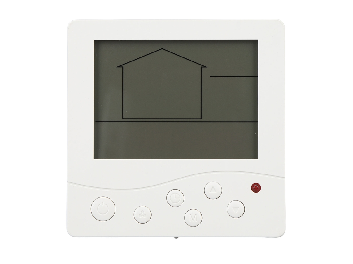 Panel de control Primerox para aire acondicionado con sensor de temperatura.