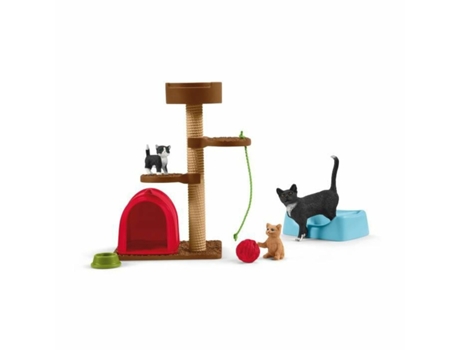 Figura de Jugar SCHLEICH Playset Playtime for cute cats Gatos Plástico (Edad Mínima Recomendada: 3 años)