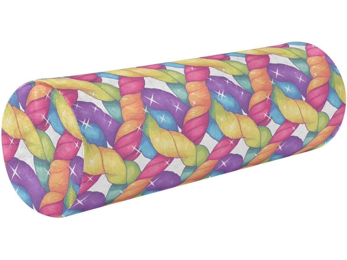 Almohada Frodotgv Cilíndrica Cuello Espuma Viscoelástica Viscoelástica. Anchobrsoporte Soporte