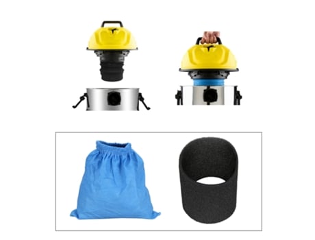 Bolsas de filtros textiles, filtro de espuma húmedo y seco para Karcher MV1 WD1 WD2 WD3 WD NT Series, accesorios de piezas de aspiradora