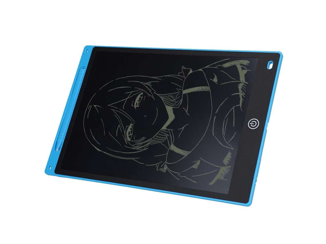 Tableta de escritura LCD de 12 pulgadas, tablero de dibujo electrónico, bloc de dibujo (azul)