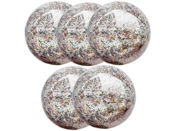 Pelotas de playa gigantes, juguetes de piscina, pelotas gigantes con confeti brillante, pelota inflable transparente para piscina, playa, fiesta de verano