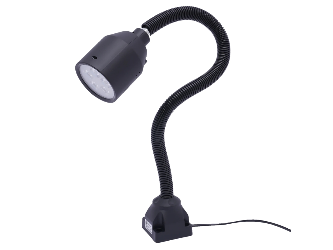 Lámpara de trabajo CNC, LED de 5 W, iluminación de bajo consumo, color negro.