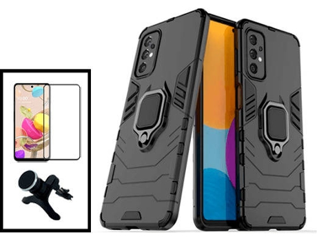 Kit Carcasa + Protector de Pantalla + Soporte Samsung Galaxy A53 5G GIFT4ME Negro