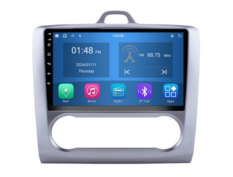 Autoradio 4GB RAM64GB ROM ROVERONE para Ford Focus 2 Mk 2 2004 - 2011 AT CarPlay Android Coche Radio Bluetooth Navegación