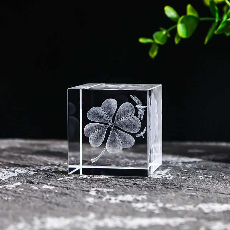 (estilo 6 40 Mm) Prisma De Vidrio Cuadrado De Cristal De 40 Mm Para Joyería, Cubo Grabado Con Láser 3d