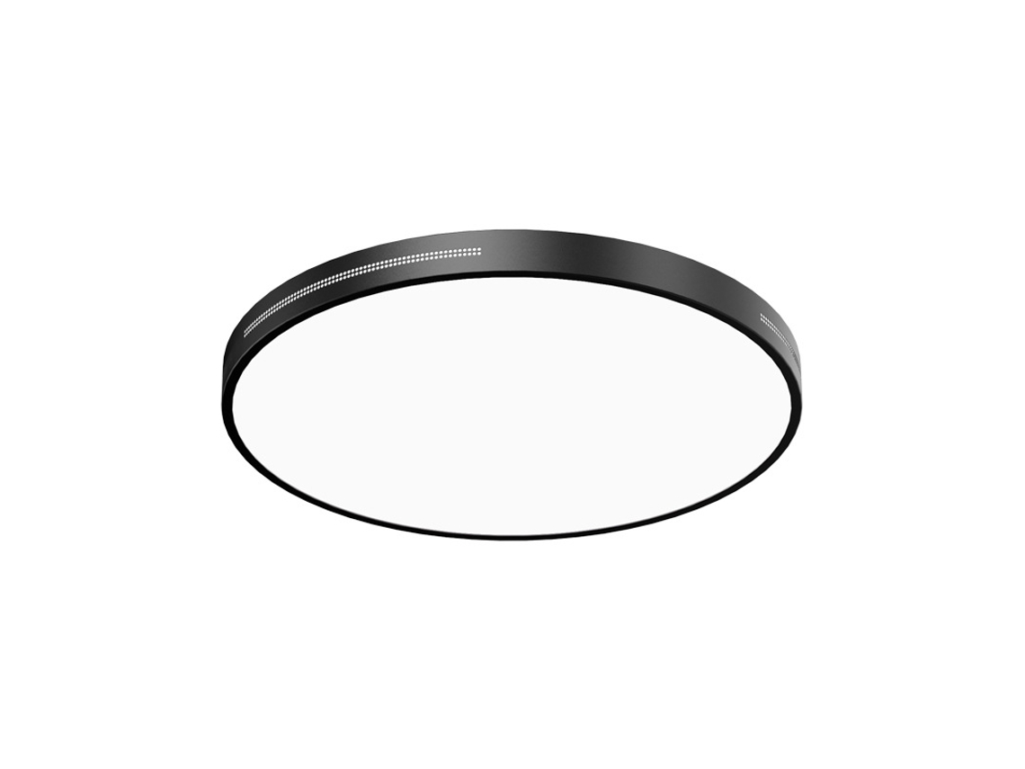 Teto Fino Led Preto, Teto Led 30cm-18w, Moderno Dimmável Varanda, Sala, Quarto.