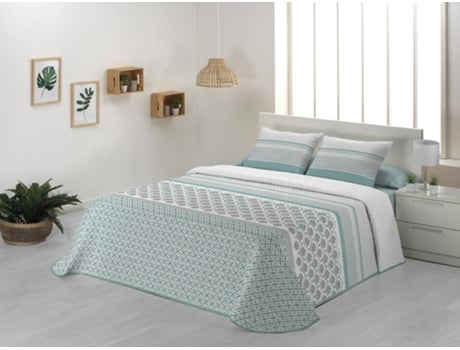 Colcha JVR Haiti (Poliéster - Azul - 270 cm)