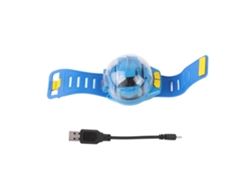 Mini Coche Teledirigido Con Reloj, Carga Usb, Juguete Para Niños, Azul
