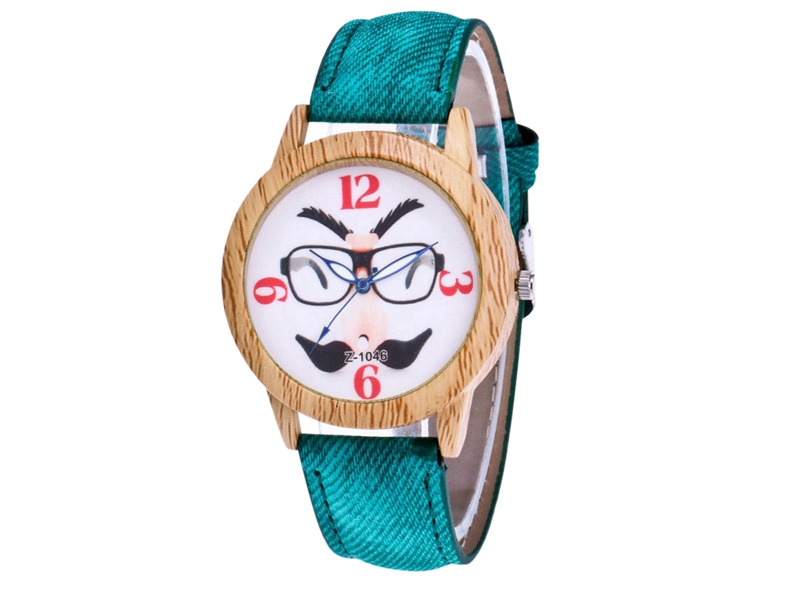 Reloj Casual De Cuarzo Unisex Zhoulianfa Con Correa De Mezclilla (verde)