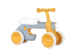 Bicicleta de Equilibrio de 4 Ruedas BEUNIK para Niños (Edad Mínima: 1 Año - Gris y Amarillo)