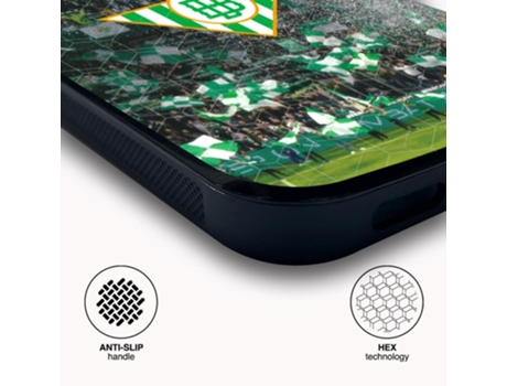 Funda PHONECASES3D iPhone 12 Pro - Oficial Real Betis Fc (Piel Sintética - Negro)