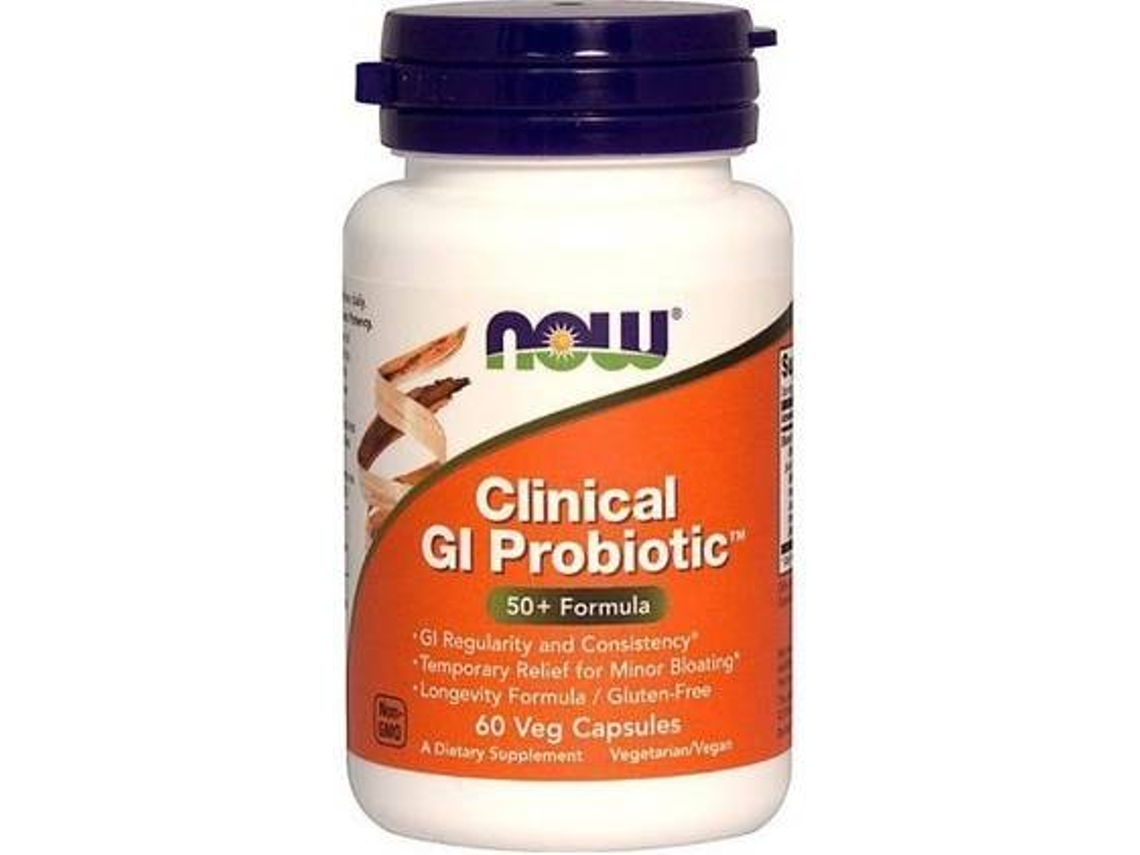 Complemento Alimentar NOW Probiótico Gi Clínico (60 cápsulas vegetais)