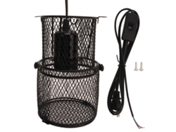 2026-protector De Red Retráctil Para Lámpara De Calor Reptil Con Base Cerámica E27 Y Plug Us 110‑120v